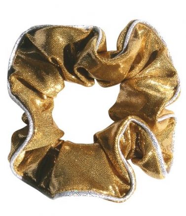 Glam Gold Hair Scrunchie