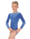 Royal Long Sleeve Velour Gymnastics Leotard